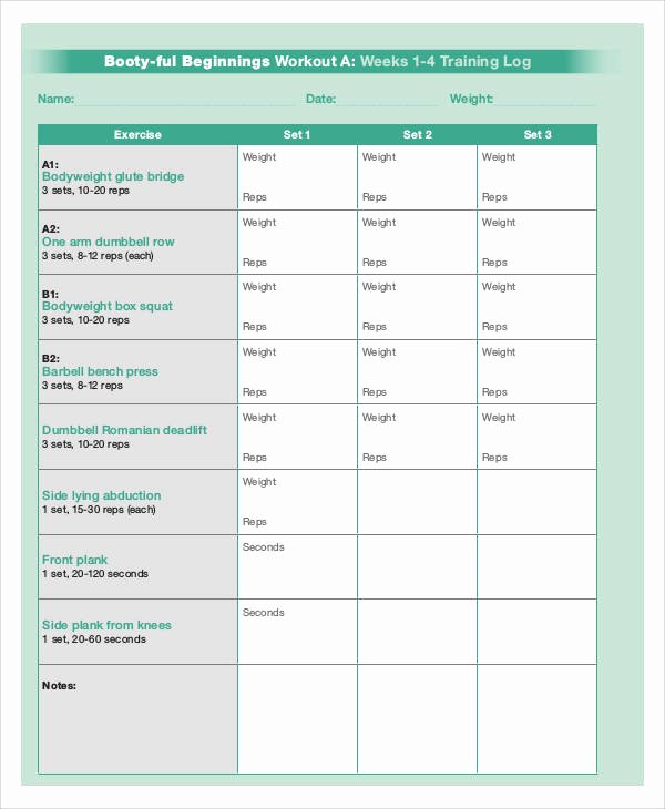 Gym Business Plan Pdf Unique Sample Gym Workout Sheet 5 Examples In Word Pdf