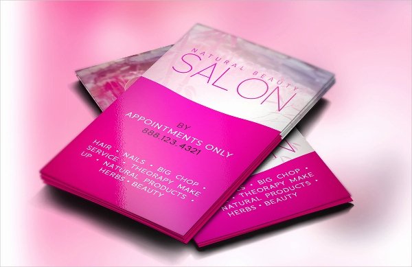 salon business card