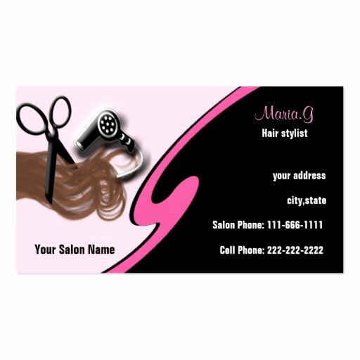 Hair Stylist Business Cards Templates Beautiful Hair Salon Businesscards Business Card Template