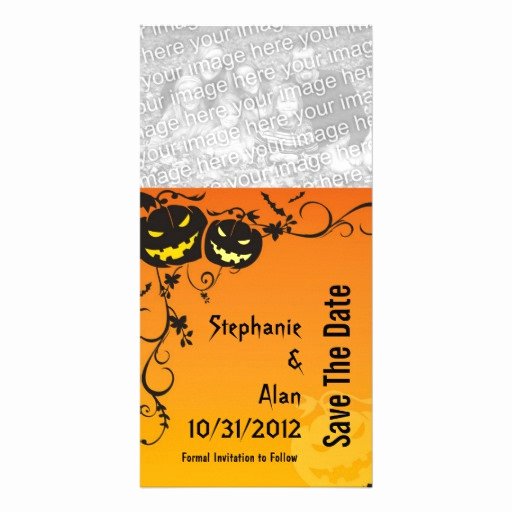 Halloween Wedding Save the Date Best Of Halloween Wedding Save the Date Cards
