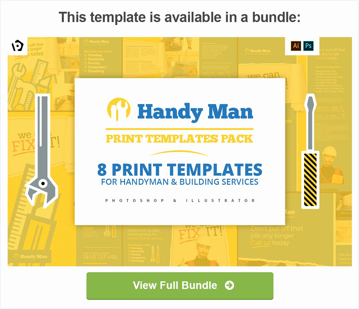 Handyman Flyer Templates Free Download Elegant Handyman Flyer Template by Brandpacks