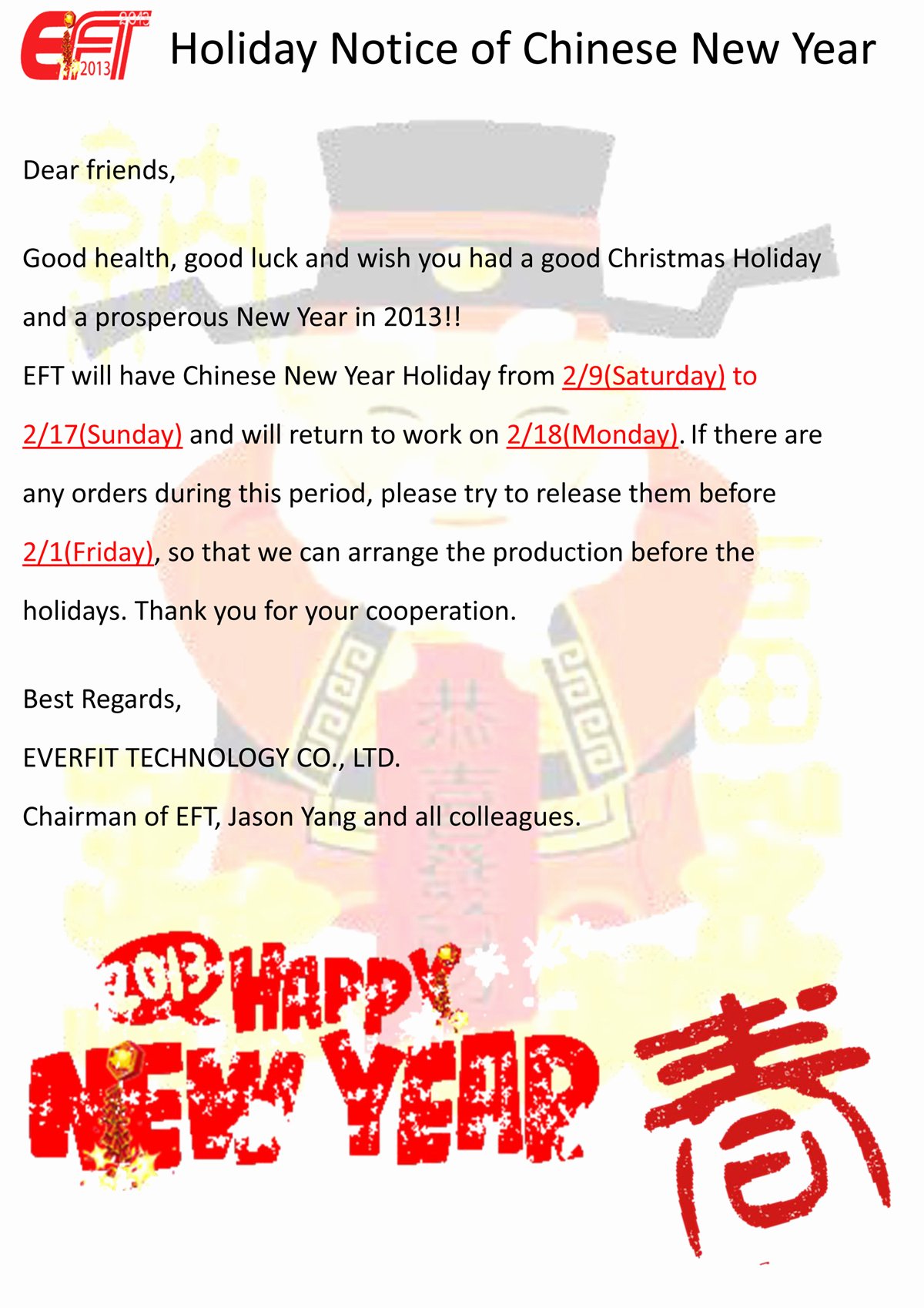 Happy New Year Email Template Best Of Chinese New Year Email Template – Happy New Year 2019