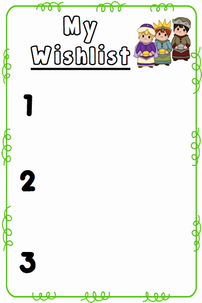 Holiday Wish List Template Beautiful Christmas Wish List Template Perfect if You Want to Keep It Minimal and Incorporate A Lesson