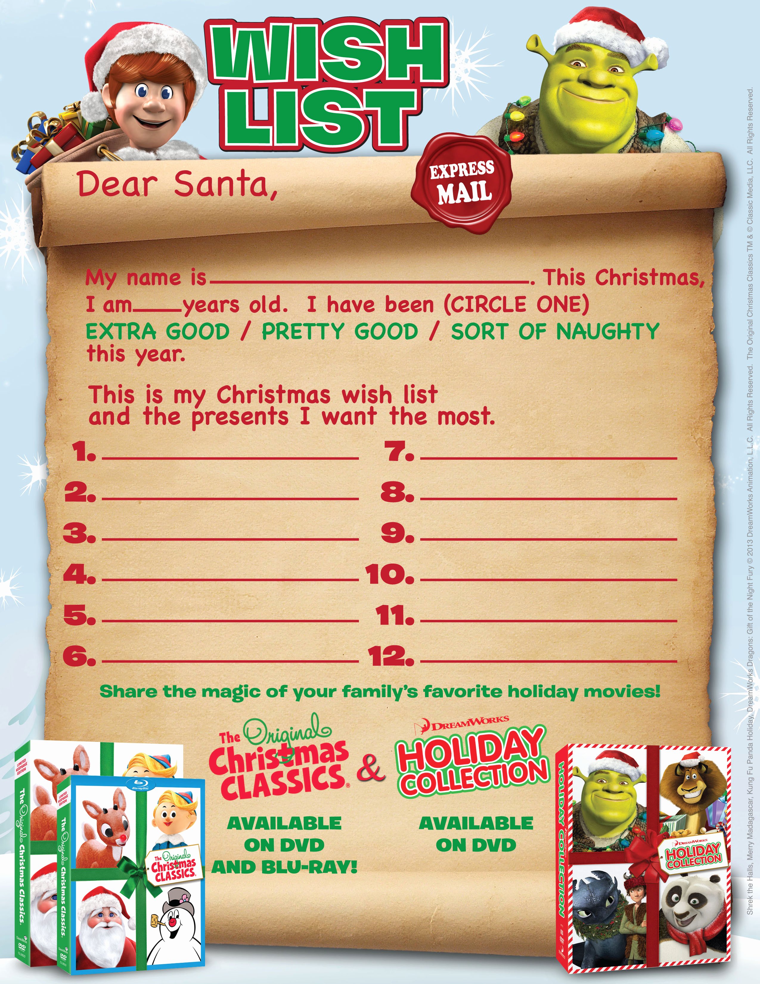 Holiday Wish List Template Beautiful Getting Into the Holiday Spirit with Christmas Cartoons