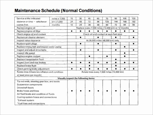 Home Maintenance Schedule Spreadsheet Best Of Vehicle Maintenance Schedule Template 13 Free Word Excel Pdf format Download