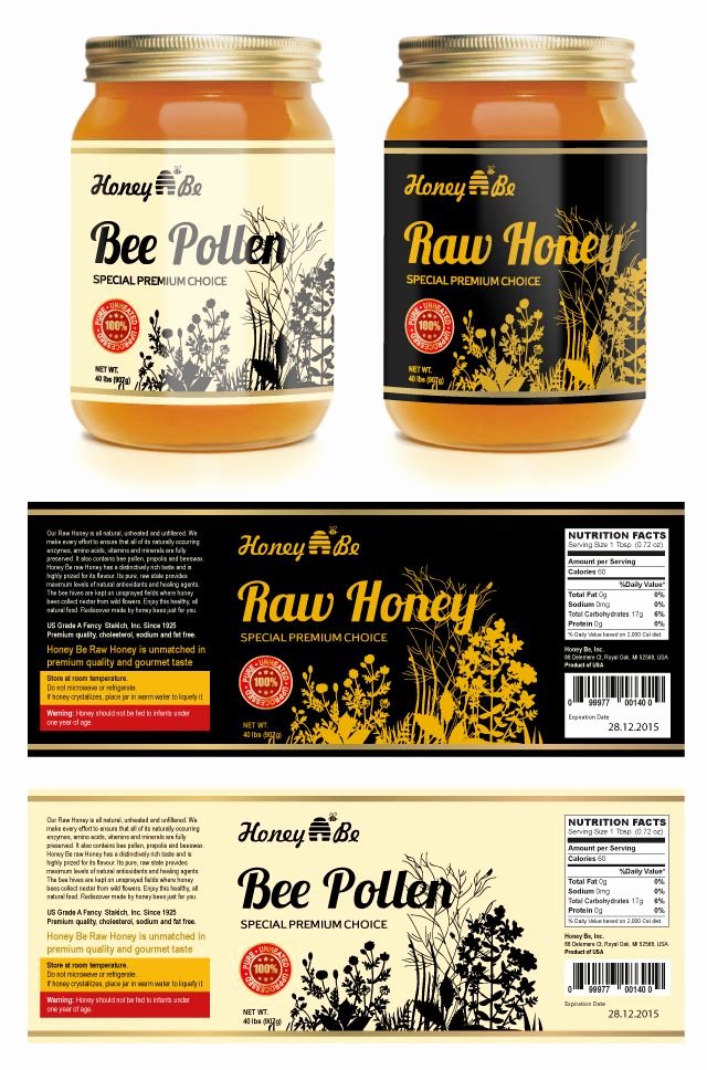 Honey Jar Labels Template Inspirational Pin by Sandra Westfall On Honey Farm