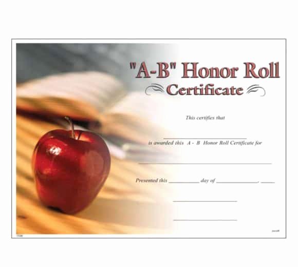 Honor Roll Certificate Templates Free Best Of 40 Honor Roll Certificate Templates &amp; Awards Printable