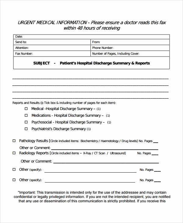 Hospital Discharge Summary Template Best Of Sample Discharge Summary 13 Documents In Word Pdf