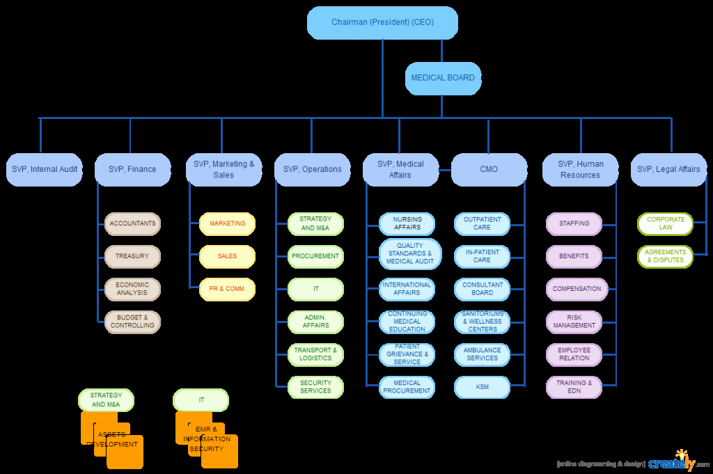 Hospital organizational Chart Examples Lovely organizational Chart Templates for Any organization