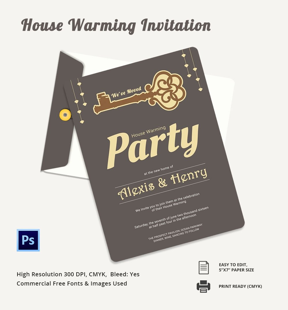 Housewarming Invitation Template Microsoft Word Unique Housewarming Invitation Template 30 Free Psd Vector Eps Ai format Download