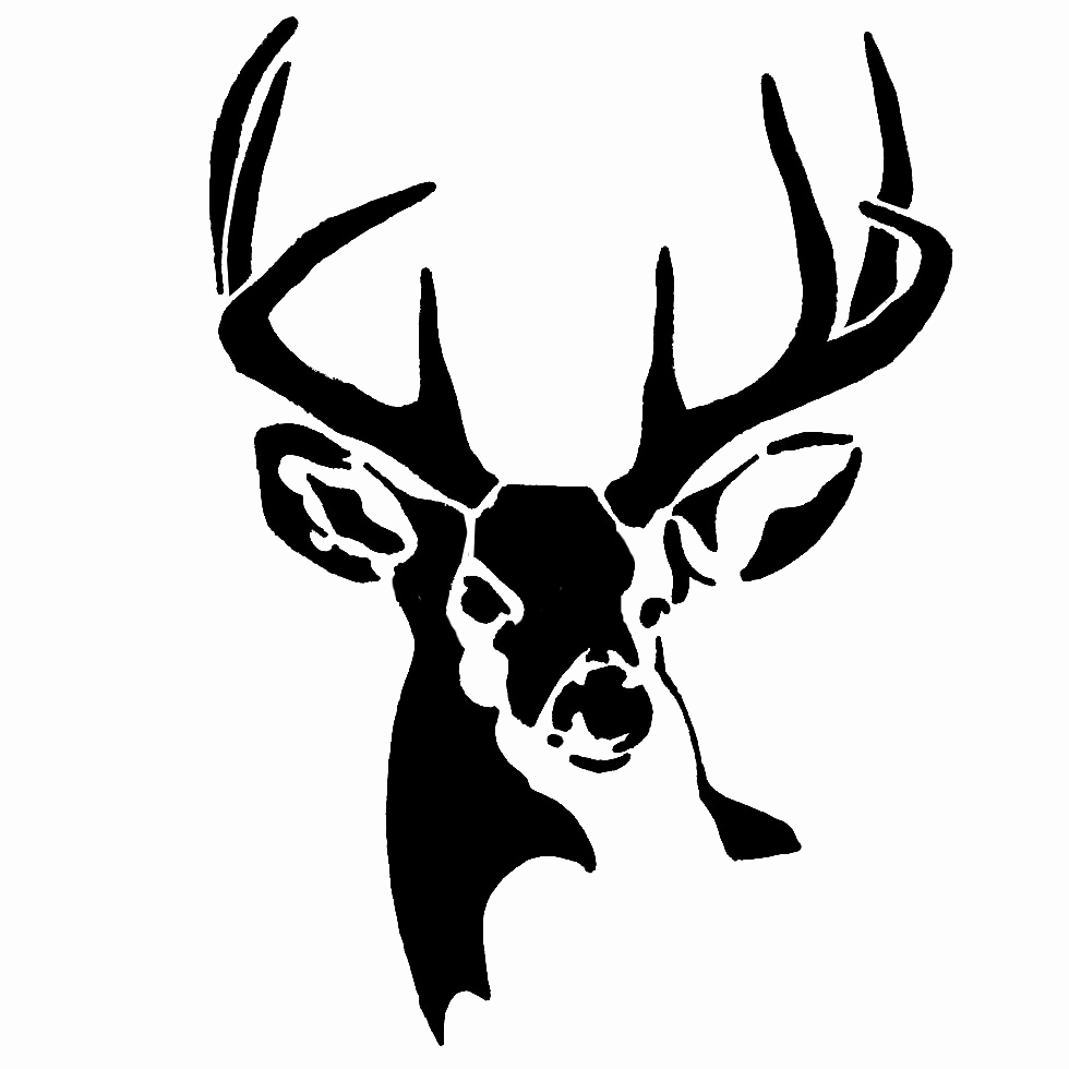 Hunting Logo Design Templates Awesome Whitetail Buck Deer Stencil