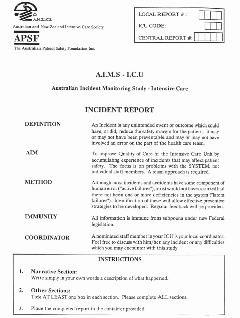 Incident Report Sample In Nursing Best Of Incident Report form