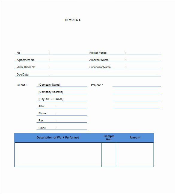 Independent Contractor Invoice Template Best Of Contractor Invoice Templates 10 Free Excel Word Pdf