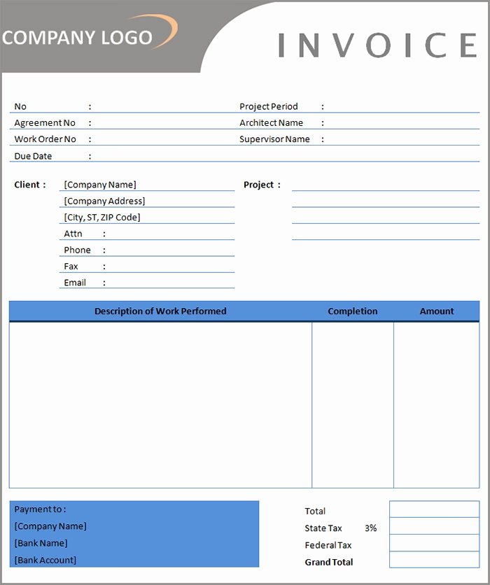 Independent Contractor Invoice Template Inspirational Free Contractor Invoice Templates