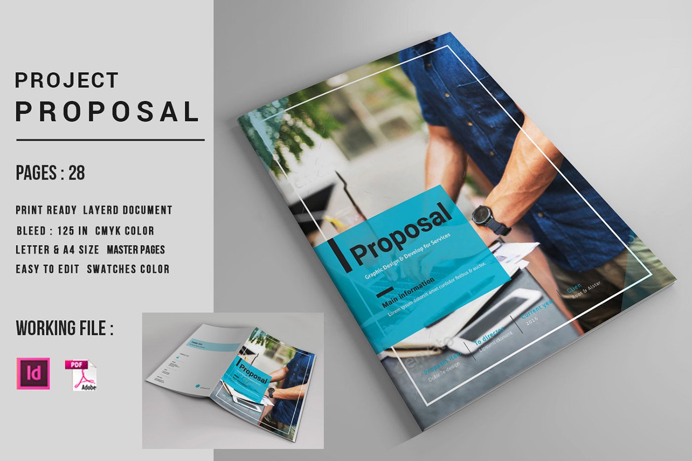 Indesign Business Plan Template Unique Indesign Business Proposal Template On Behance
