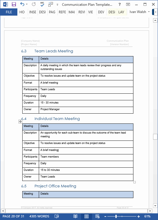 Internal Communications Plan Template Inspirational Munication Plan Template Ms Word Excel – Templates forms Checklists for Ms Fice and
