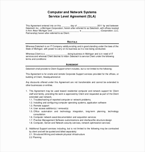 It Service Contract Templates Luxury 36 Service Agreement Templates Word Pdf