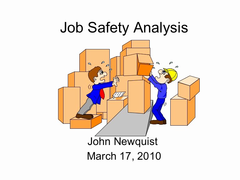 Job Hazard Analysis Examples Construction Awesome Job Safety Analysis