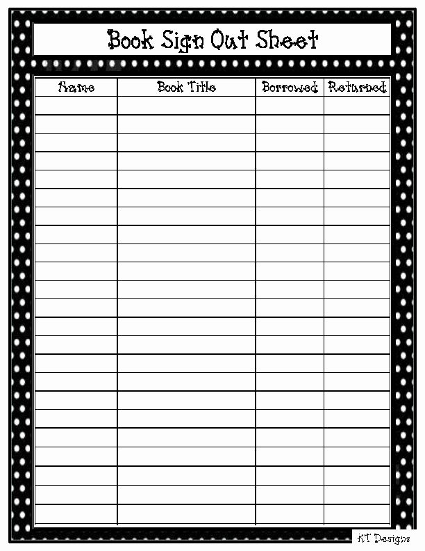 Key Sign Out Sheet Beautiful Kt Designs Free Printable