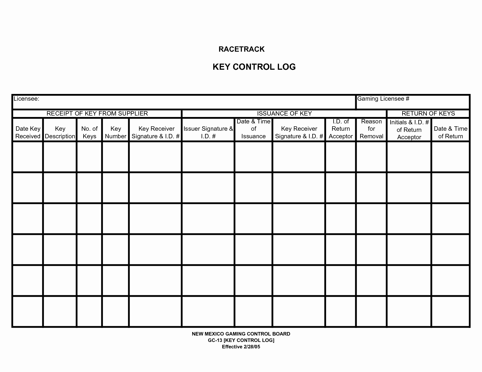Key Sign Out Sheet Luxury 30 Of Key Log Template Excel