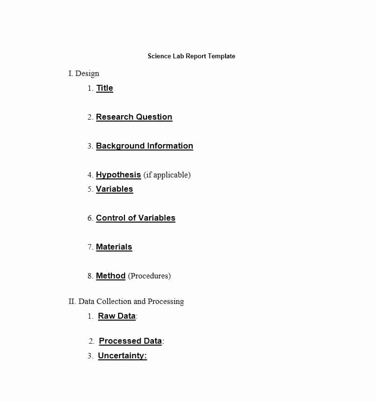 Lab Report Template Middle School Elegant 7 Lab Report Middle School