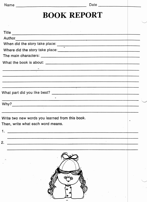 Lab Report Template Middle School Fresh Book Report for Middle School Invent Media