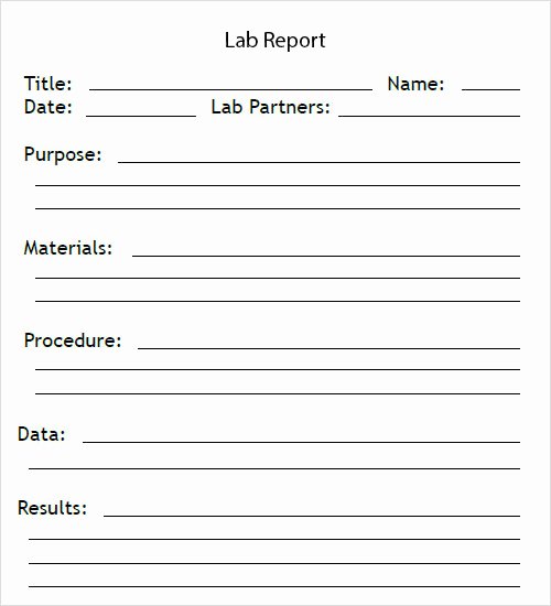 Lab Report Template Word Lovely Free 36 Report Templates In Google Docs Ms Word Apple Pages