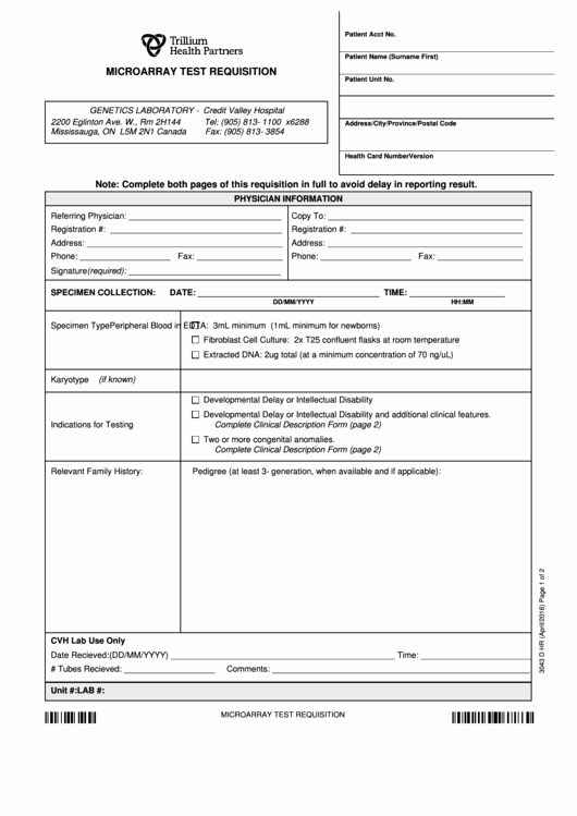 Lab Requisition form Template Best Of 43 Lab Requisition form Templates Free to In Pdf