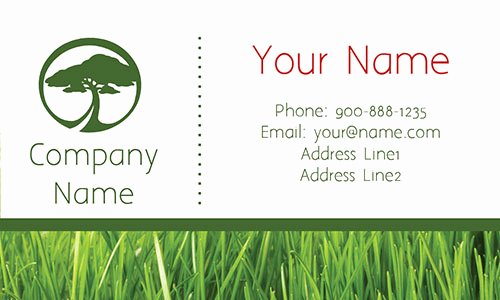 Landscape Design Business Cards Elegant Tree Care Green Business Card Design