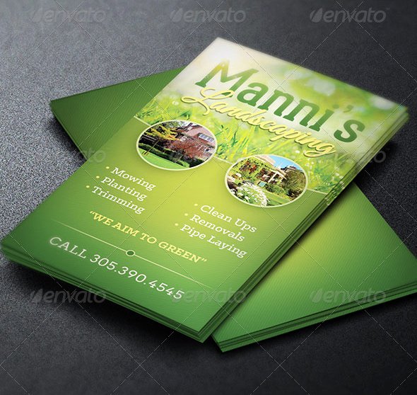 Landscaping Business Card Template Best Of Landscaping Business Card Template
