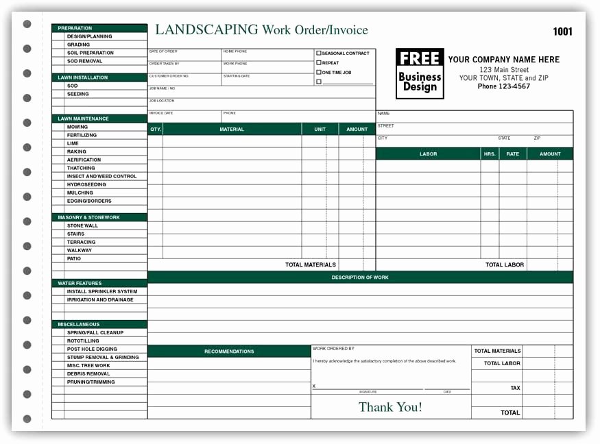Landscaping Invoice Template Free Luxury Image Result for Landscape Invoice Examples Save