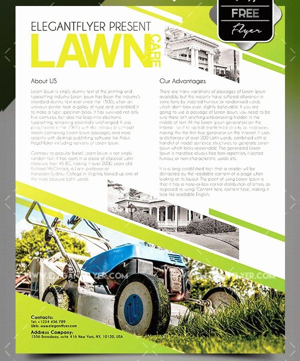 Lawn Care Flyer Template Free Inspirational 27 Landscaping Flyer Templates Free &amp; Premium Download