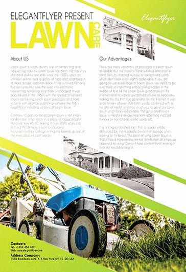 Lawn Care Flyer Template Free Lovely Lawn Care – Free Flyer Psd Template – by Elegantflyer