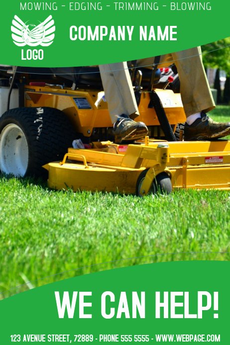 Lawn Care Flyer Template Fresh Lawn Service Flyer Template