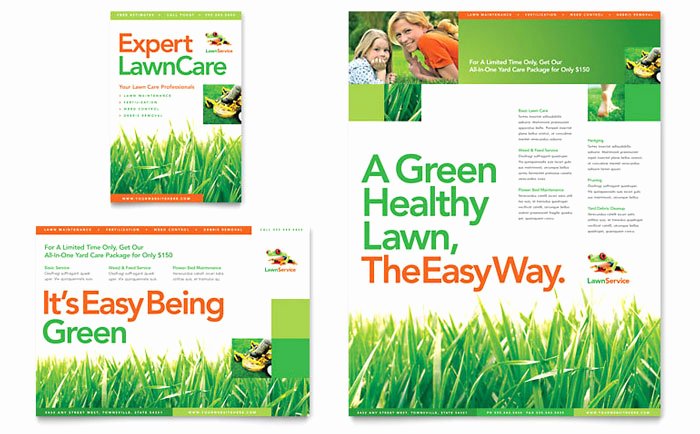 Lawn Mowing Flyers Templates Awesome Lawn Maintenance Flyer &amp; Ad Template Design
