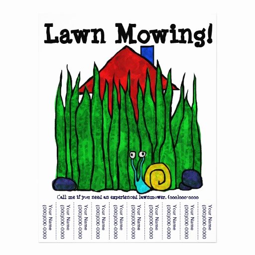 Lawn Mowing Flyers Templates Beautiful Lawn Mowing Flyer