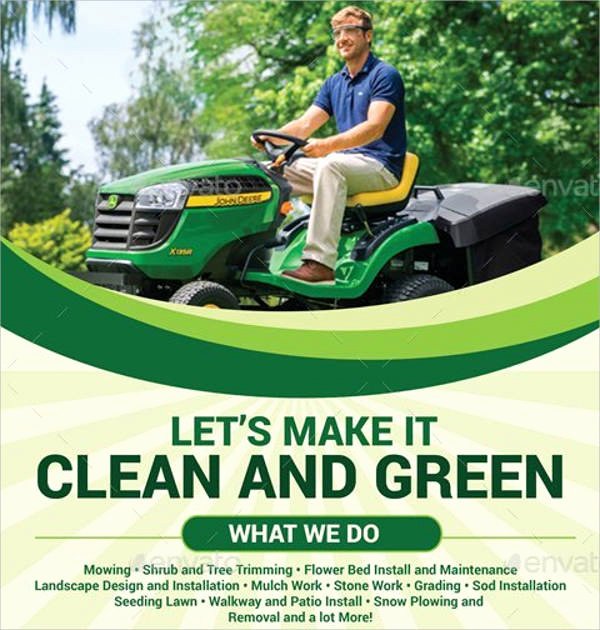Lawn Mowing Flyers Templates Elegant 7 Lawn Mowing Flyer Designs &amp; Templates Psd Vector Eps
