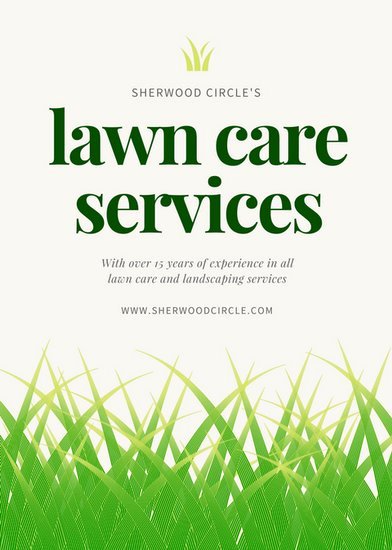 Lawn Mowing Flyers Templates Fresh Green Illustrated Grass Landscape Flyer Templates by Canva