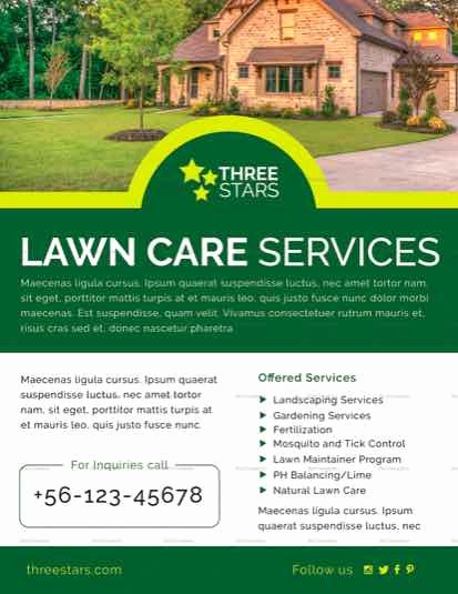 Lawn Mowing Flyers Templates Inspirational Lawn Care Flyer Templates
