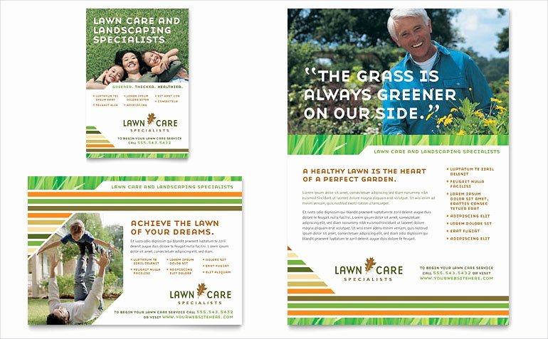Lawn Mowing Service Flyers Beautiful 25 Advertising Flyer Designs