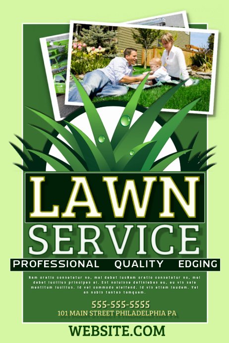 Lawn Mowing Service Flyers Inspirational Lawn Service Template