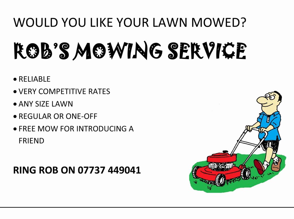 Lawn Mowing Service Flyers Lovely Lawn Care Flyer Template