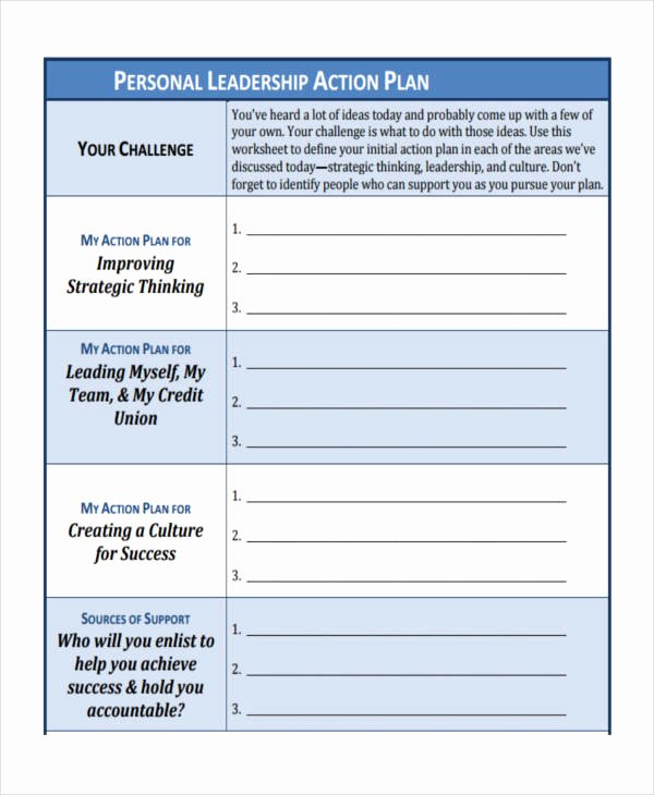 Leadership Action Plan Example Inspirational Free 73 Personal Plan Examples &amp; Samples In Pdf Google Docs Pages Doc