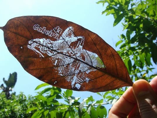 Leaf Shaped Business Cards Awesome Laser Cut Leaves are Nature S Unique Business Cards
