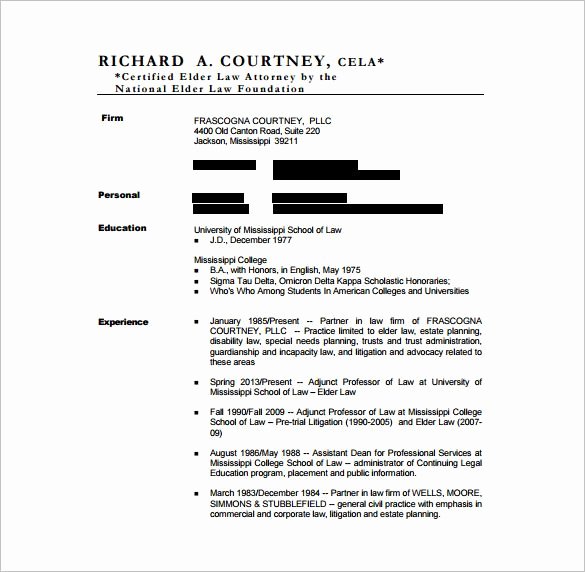Legal Resume Template Word Best Of Lawyer Resume Template – 10 Free Word Excel Pdf format Download
