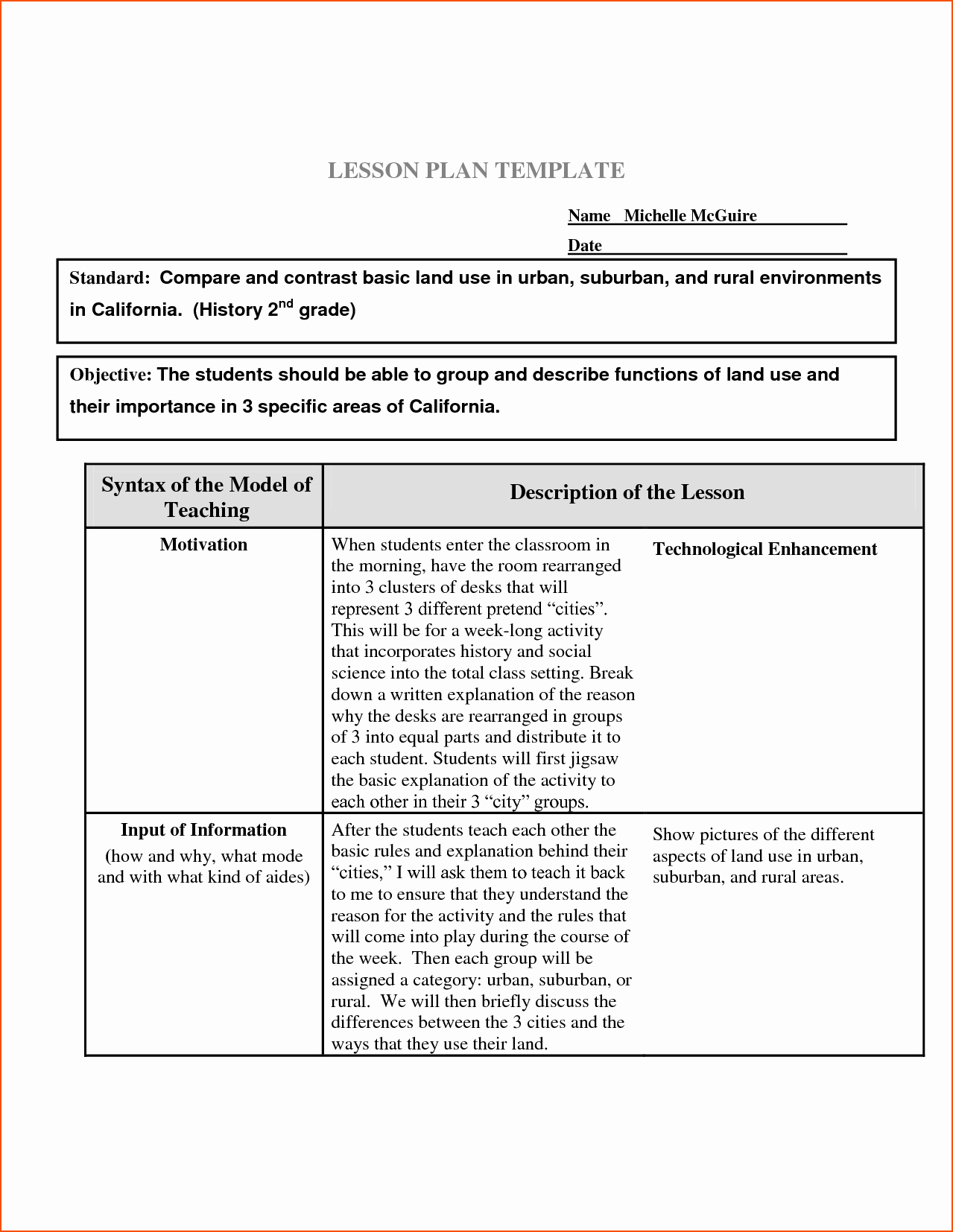 Lesson Plan Template Doc Luxury 5 Basic Lesson Plan Template Bookletemplate