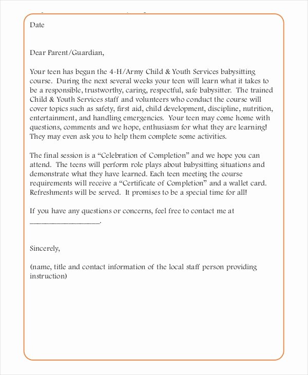 Letter Of Recommendation for Babysitter Luxury 15 Reference Letters