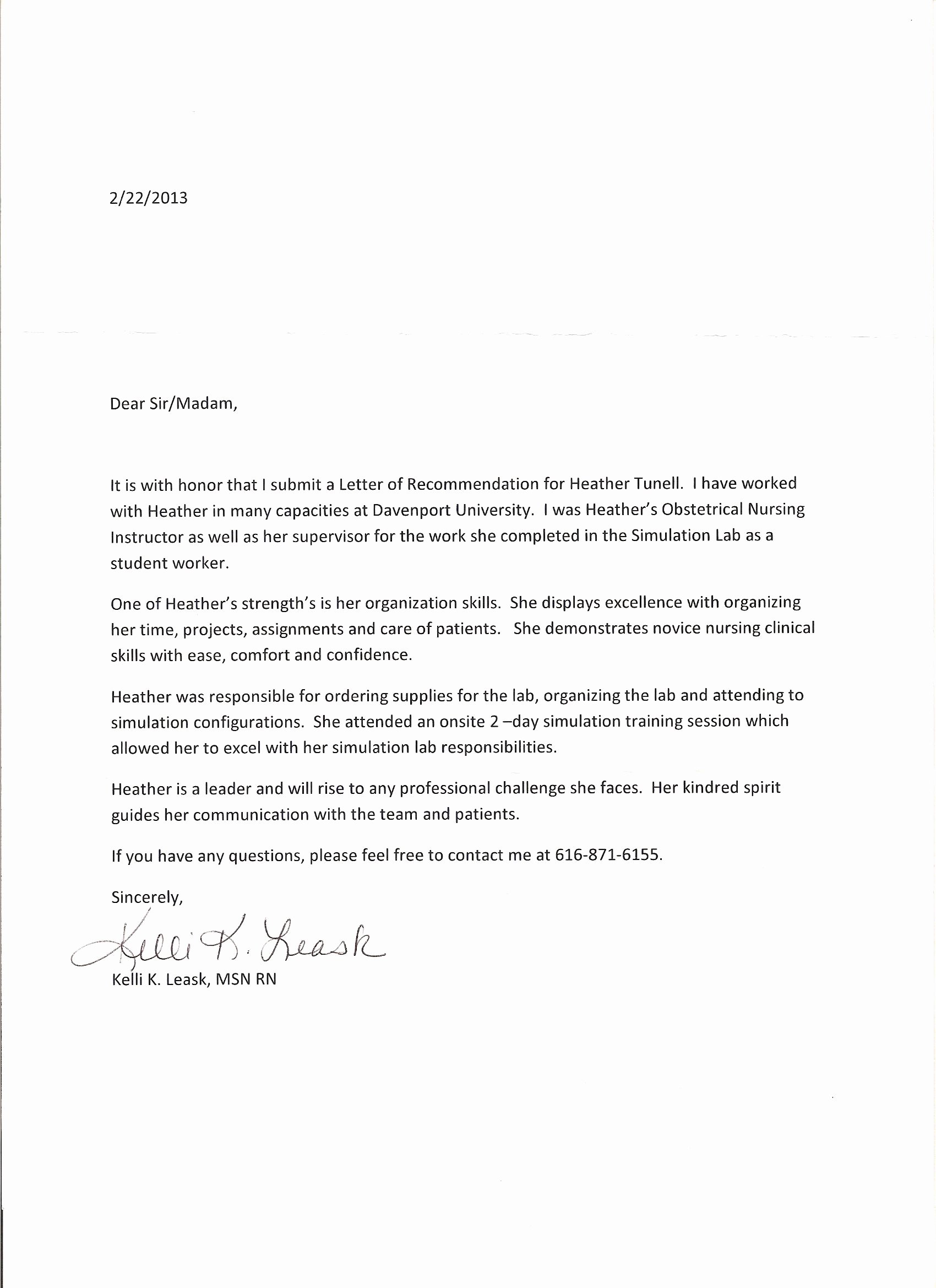 Letter Of Recommendation for Nursing Luxury Certificates Awards and Reference Letters Nursing Portfolio