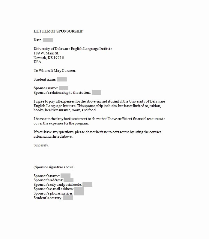 Letter Of Sponsorship for Student Awesome 40 Sponsorship Letter &amp; Sponsorship Proposal Templates