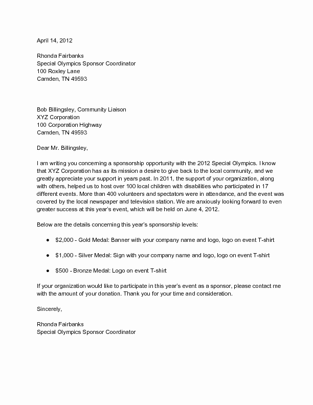 Letter Of Sponsorship for Student Luxury Write A Letter Requesting Sponsorship Pto